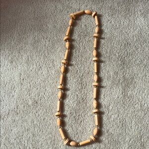 Elegant Tan Beaded Necklace